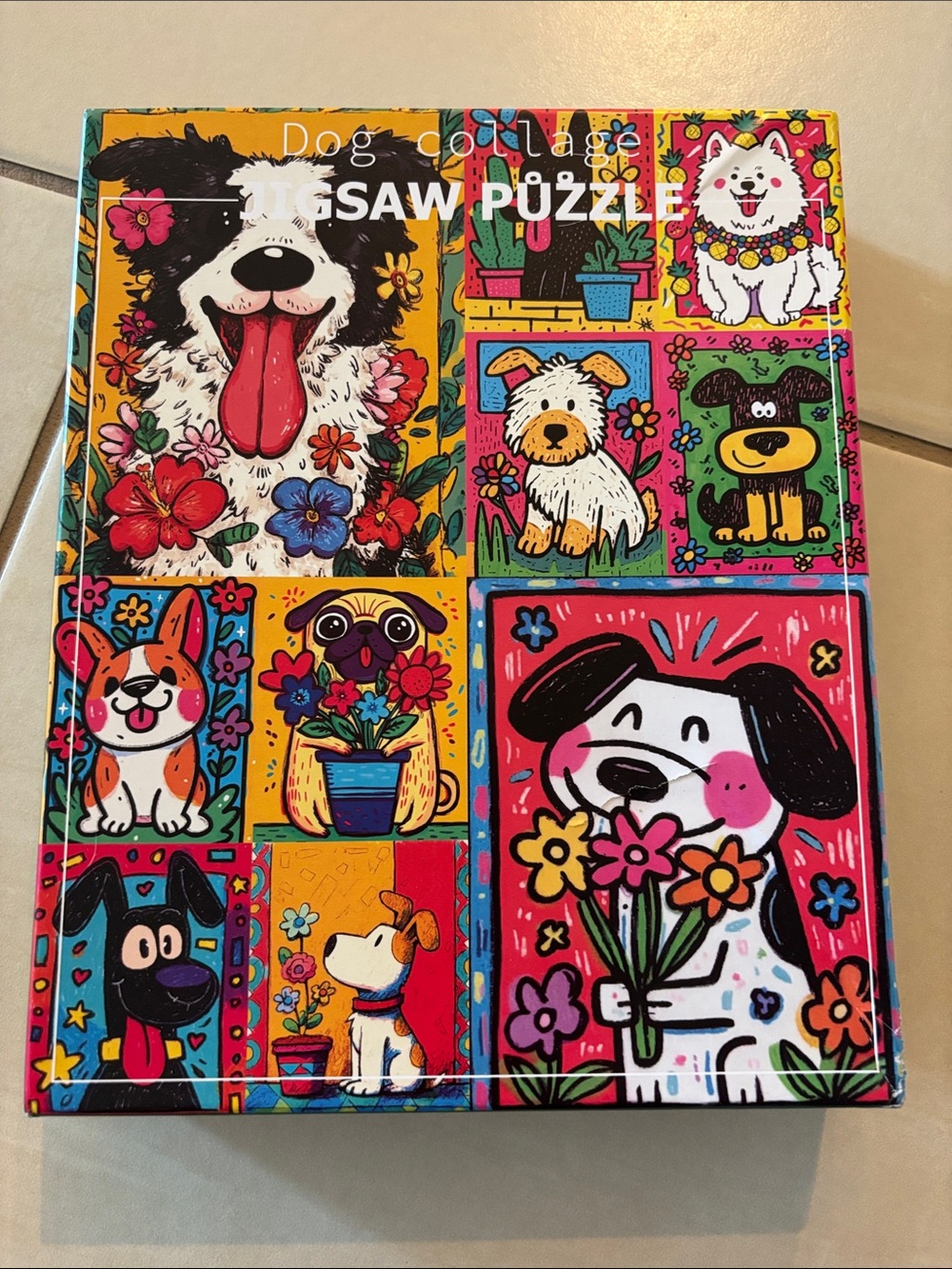 Dog collage 1000 piece jigsaw puzzle